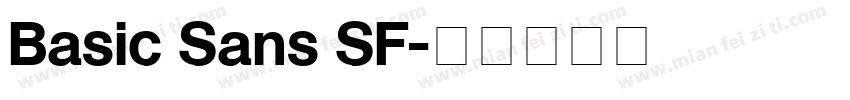 Basic Sans SF字体转换